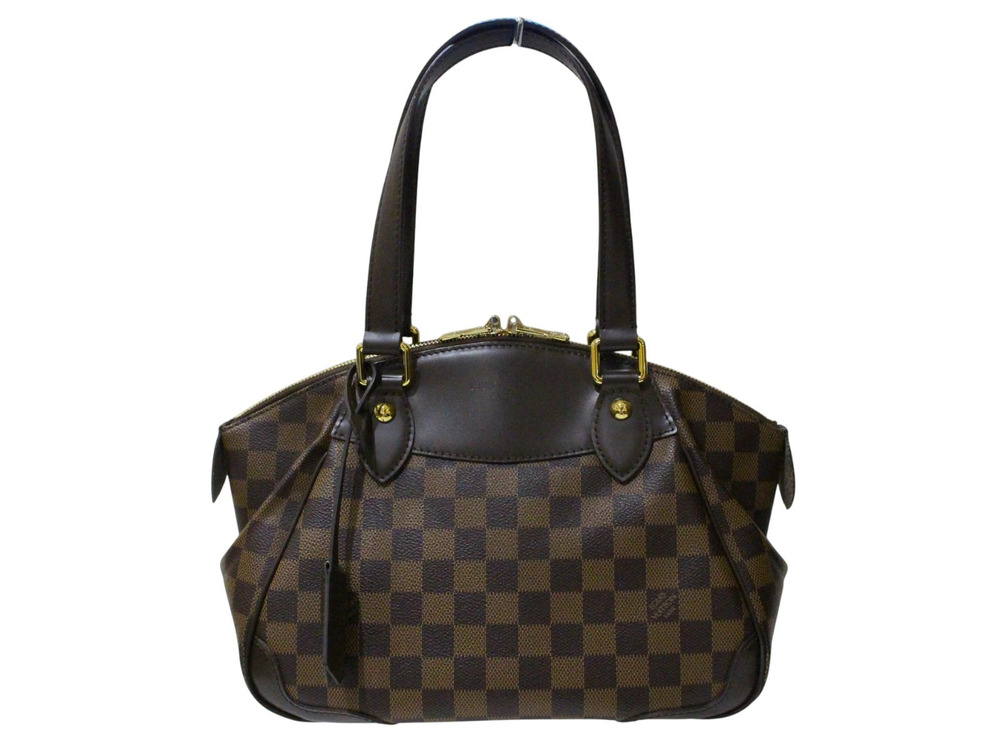 Louis Vuitton Verona Damier 2Way Shoulder Bag Canvas Ebene Brown